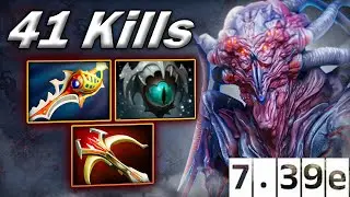 Weaver is Broken 7.39e🔥41Kills Divine Rapier + Daedalus One Shot Burst Damage Dota 2
