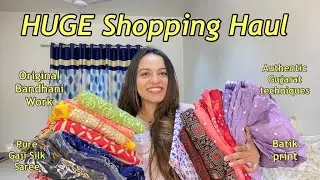*HUGE* Bandhani Haul | Anjar Gujarat Bandhani Haul | Shopping Haul Dresses | Bandhani Saree & Dress