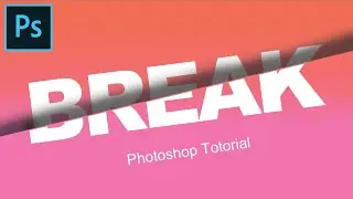 Sliced Text effect by Photoshop | Creative Imagination