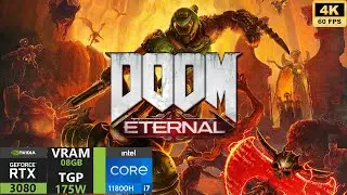 RTX 3080 Mobile 175W Doom Eternal : MSI GP76 Leopard Gaming Test