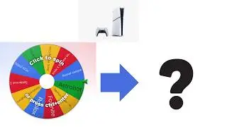 Playstation 5 Games but a Wheel decides What Game I Play