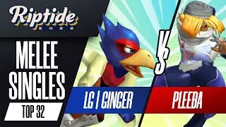 Ginger vs Pleeba - Melee Singles Top 32 - Riptide 2022 | Falco vs Sheik