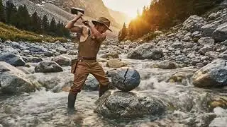 [AI] Breaking a River Rock to Find a Hidden Gem 💎⛏️ | Real Discovery