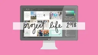My digital process for a hybrid project life spread