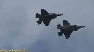 2x F-35A LIGHTNING II Landing Leeuwarden Airbase EHLW