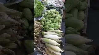 green all vegetables at philippines market. #vegetables #market #vendor #shorts