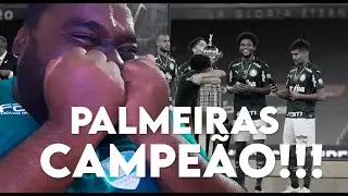 A melhor reação do Gol e do Título do Palmeiras - Emocionante comemoração. Palmeiras x Santos