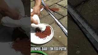 MEMBUAT DEMPUL KAYU DARI LEM FOX PUTIH DAN OKER