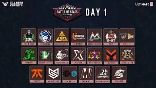 PUBG Mobile Battle Of Stars &bull; Day 1 &bull; UltimateE x Villager Esports