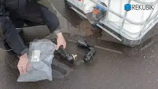 IBC Adapter mit Schwanenhals montieren