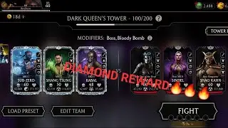 Mk mobile. Fatal Dark Queen's tower - 100. Diamond reward🔥🔥.Normal tower - 70 and 90. @MorMot67