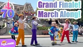 🎉 Mickey’s March Grand Finale | Disneyland 70th Anniversary Celebration on Main Street! 🏰✨