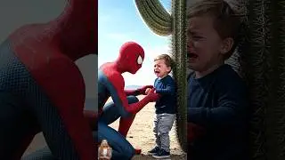 Spider-Man Helps The Trapped Boy In The Middle Of The Desert