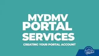 How to create an account in MyDMV Portal