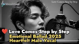 VocalMuse - Love Comes Step by Step ❤️ | Emotional English Ballad 2025 | Heartfelt Male Vocal Song