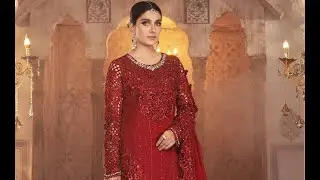 Maria B. Chiffon Embroidered Dress (Master Replica) A copy. Price: Rs. 5000