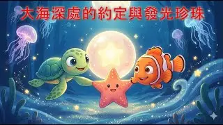 ㊣22-【兒童故事】 大海深處的約定與發光珍珠 ｜兒童品格教育故事