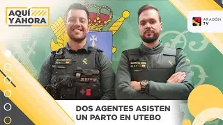 Dos agentes asisten un parto en Utebo
