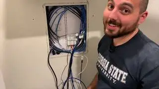 Installing a Tripp Lite network rack in my home network closet / server closet