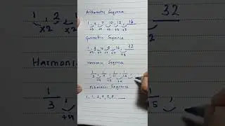 Different Variety of Number Sequence