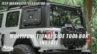 Fury accessories parts Aluminum alloy carbon fiber Multi-function side tool box for Jeep Wrangler JL