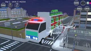 🚒Loading All green car 💵collection on monster truck//sakura school simulator 