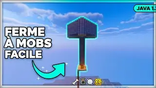 Ferme &agrave; Mobs Facile Minecraft 1.21+ Java | XP + Loot | Schematic & Download