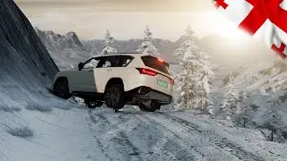 Testing Lexus LX500 in Georgian mountains