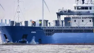 Bergfahrt Seeschiff KIARA IMO 9342140 V2RF3 cargo seaship Emden Ems