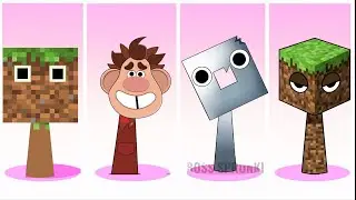 Sprunki OC Pumelope,Minecraft,Wreck It Ralph,Grimace Shakek