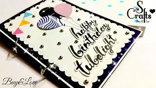 Scrapbook 💙 | Handmade gift card ideas | Birthday Scrapbook | S Crafts #shorts
