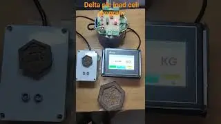 delta plc & hmi load cell weight cheak