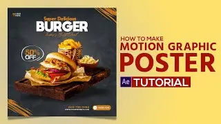 Motion Graphic Social Media Poster Design in After Effects Tutorial