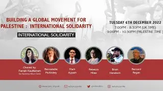 Building A Global Movement for Palestine: International Solidarity