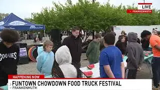 News Anchor competes in Watermelon Eating Competition!