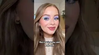 Recreating one of my old makeup looks! 💙💜 #makeup #colourful #eyeshadow