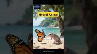 BUTTERFLY + AXOLOTL = KUPULOTIL ? Hybrid Animal, Combining Animal DNA #shorts #butterfly #axolotl