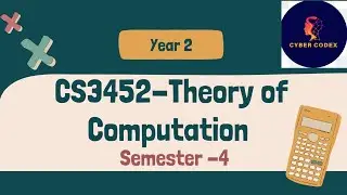 CS3452 Theory of Computation | Important Topics for Exams | Anna University | Cyber Codex