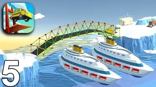 BUILD A BRIDGE Gameplay - Levels 21 22 23 24 25 (iOS Android)