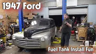 1947 Ford Revival New Gas Tank and Fuel Line Install