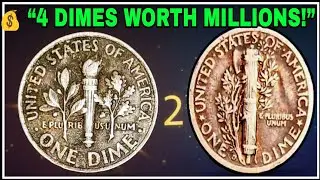 Top 4 Ultra Rare Roosevelt & Mercury Dimes Worth MILLIONS 💰 | Shocking Rare Coin Treasures 2025&rdquo;