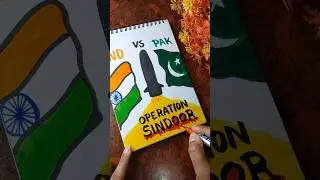 Operation Sindoor 🇮🇳 INDIA vs 🇵🇰 PAKISTAN #shorts #trending #drawing #operationsindoor #pahalgam