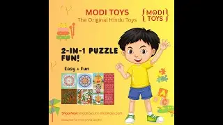 First 2-in-1 Cultural Puzzle Games for Kids | Fun Learning with Modi Toys