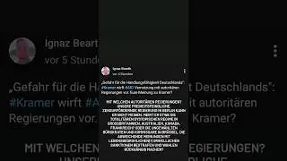 Kramer wirft AfD Vernetzung mit autorit&auml;ren Regierungen vor. Meine Meinung dazu | #afd #autorit&auml;r