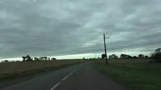 Driving From 22160 Le Croissant To 22110 Pempoul &Eacute;ven, Rostrenen, C&ocirc;tes d'Armor, Brittany, France