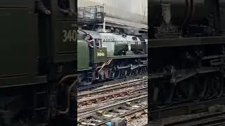 (Re-upload) SR West Country class 34046 &lsquo;braunton&rsquo; arriving into London Victoria
