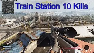Call Of Duty Warzone Verdansk - Train Station Ending Gameplay 10 Kills Solos Win (HDR & AMAX)