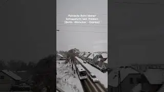 Polnische Bahn kein Problem mit (kleinem?) Schneesturm (Berlin - Warschau - Express) # 26.11.2025