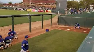 Texas Rangers Pregame Catcher Blocking Drill