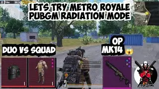 Lets play PUBGM Metro Royale Radiation Mode | 3 Fingers Gyroscope | Playing with another bot 😂
